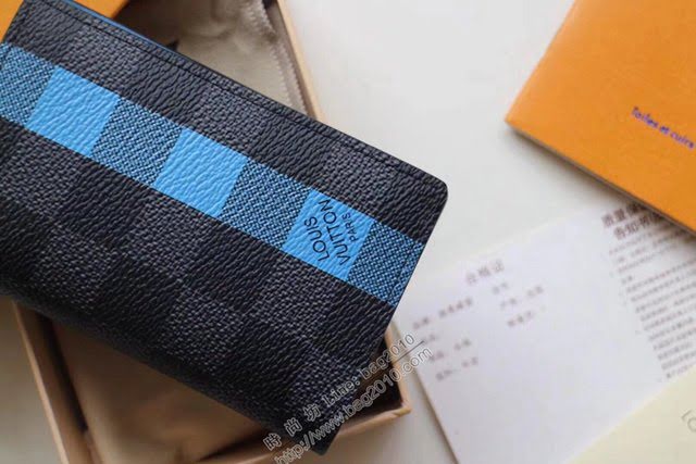 lv錢包 lv棋盤格口袋錢夾 N60076 路易威登口袋錢夾  lvqb1258